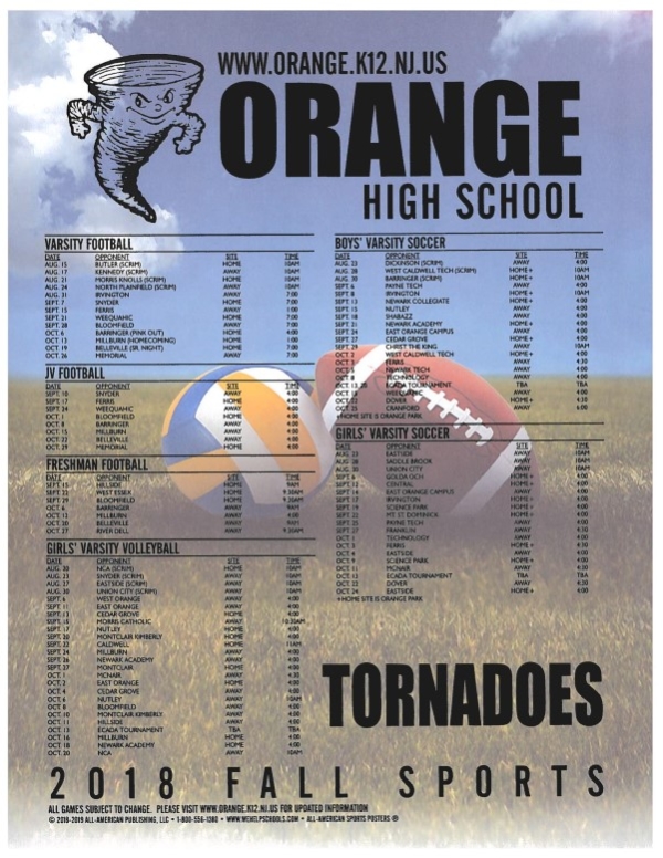 Orange High School Sports Schedules – Orange City Council
