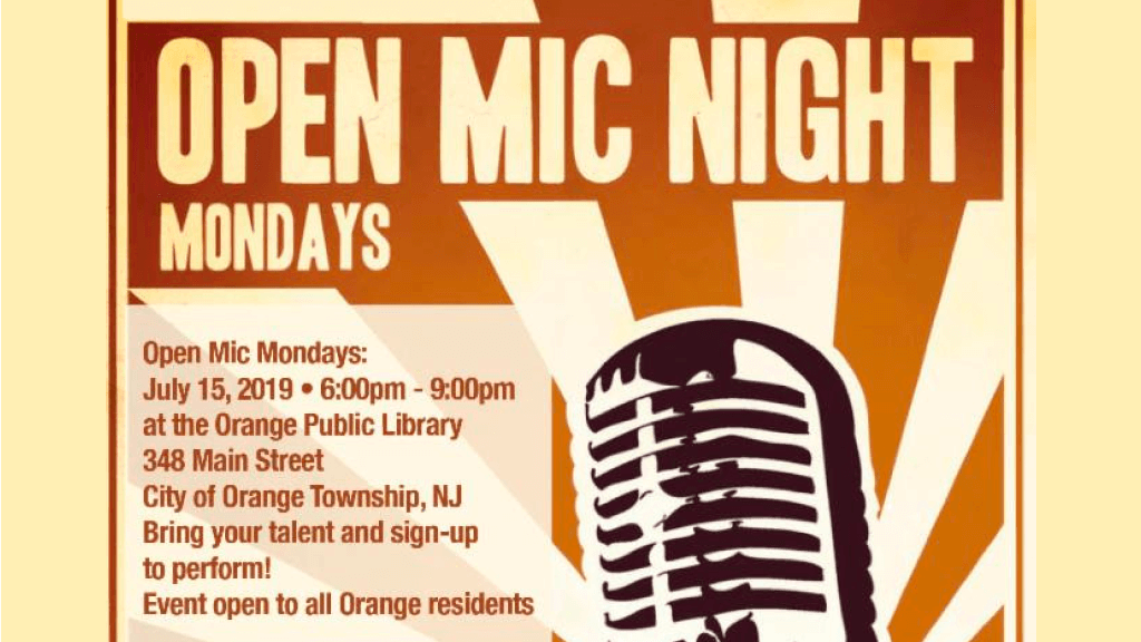 Open MIC Night July 15, 2019 Orange City Council