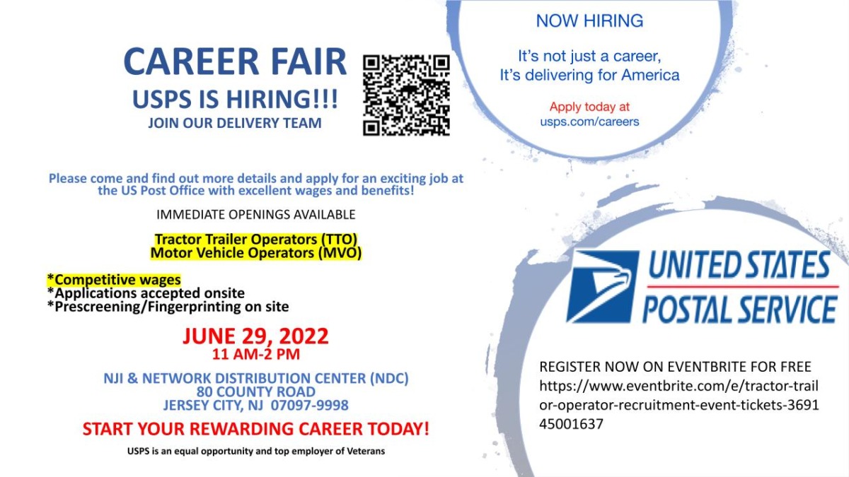 Career Fair USPS is Hiring Orange City Council